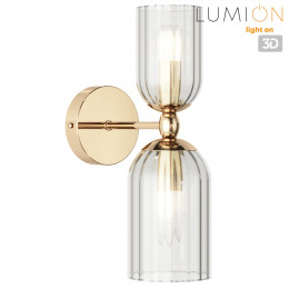 Светильник настенный 6586/2W Lumion Золото, прозрачный