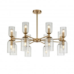 6586/16 MODERNI LN25 89 золото/прозрачный, металл/стекло Люстра подвесная E14 16*40W 220V KASSIA