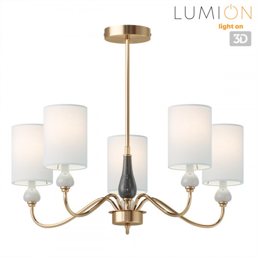 Люстра 6590/5 Lumion Латунь, мятный, зеленый