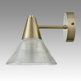 Светильник настенный 6596/1W Lumion Латунь титаниум, прозрачный