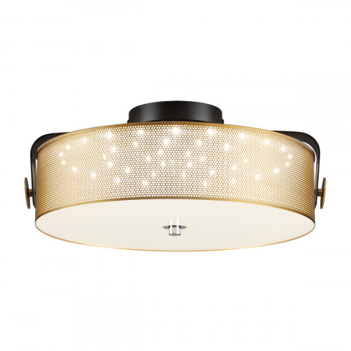 Светильник потолочный 6597/40L Lumion Черный, античная латунь