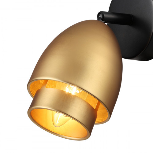 Светильник настенный 8001/1W Lumion Античное золото, черный