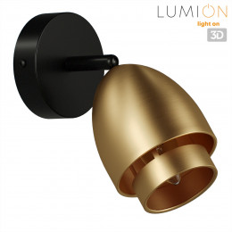 Светильник настенный 8001/1W Lumion Античное золото, черный