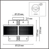 Светильник потолочный 8007/3C Lumion Черный, золотой