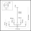 Люстра под латунь/металл/стекло 4359/8 MIDCENT ODL25 223 IP20 8* E14 40W 220V LOLLA