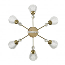 Люстра 8046/6C Lumion Латунь, прозрачный