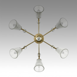 Люстра 8046/6C Lumion Латунь, прозрачный