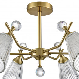 Люстра 8046/6C Lumion Латунь, прозрачный