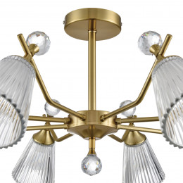 Люстра 8046/8C Lumion Латунь, прозрачный