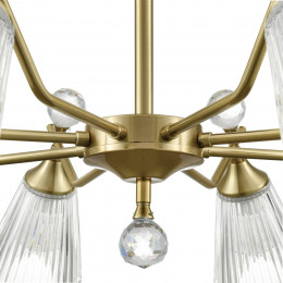 Люстра 8046/8C Lumion Латунь, прозрачный