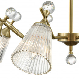 Люстра 8046/8C Lumion Латунь, прозрачный