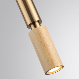 Светильник подвесной 7061/1A Odeon Light Светлое дерево/бронзовый