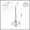 Светильник подвесной 7066/15L Odeon Light Бежевый/бронзовый