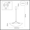 Светильник подвесной 7067/30L Odeon Light Черный/белый