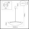 Светильник подвесной 7067/36L Odeon Light Черный/белый