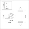 Светильник настенный 7071/16WL Odeon Light Черный
