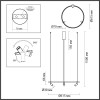 Светильник подвесной 7026/52L Odeon Light Черный