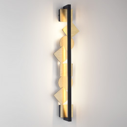 Светильник настенный 6691/12WL Odeon Light Exclusive Черный/браширован. бронза