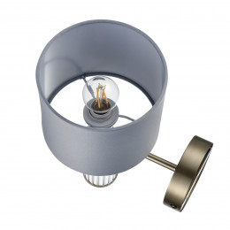 Светильник настенный 8108/1W Lumion Металл, текстиль, стекло