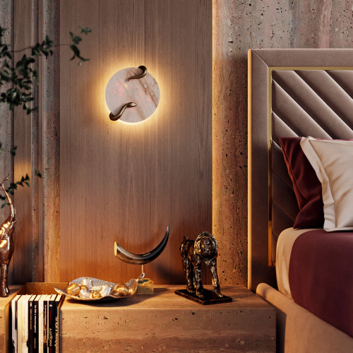 Светильник настенный 7033/10WL Odeon Light Бежевый/латунь