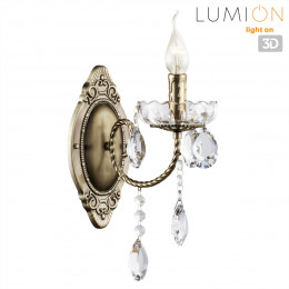 Светильник настенный 8190/1W Lumion Металл, хрусталь