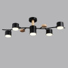 Светильник потолочный 8194/5C Lumion Черный, дерево