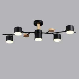 Светильник потолочный 8194/5C Lumion Черный, дерево