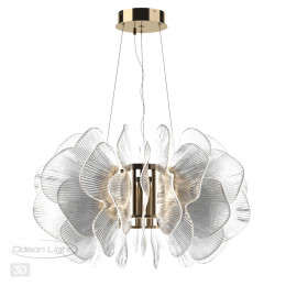5089/115L L-VISION ODL25 559 под латунь/прозрачный/акрил Люстра LED 115W 3500K 7789Лм SIAMA