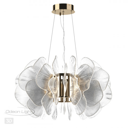 5089/115L L-VISION ODL25 559 под латунь/прозрачный/акрил Люстра LED 115W 3500K 7789Лм SIAMA