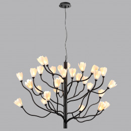 5090/30 MODERN ODL25 561 черный матовый/белый/фарфор Люстра G4 LED 30*5W GARDI