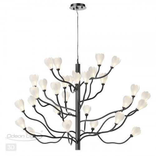 5090/30 MODERN ODL25 561 черный матовый/белый/фарфор Люстра G4 LED 30*5W GARDI