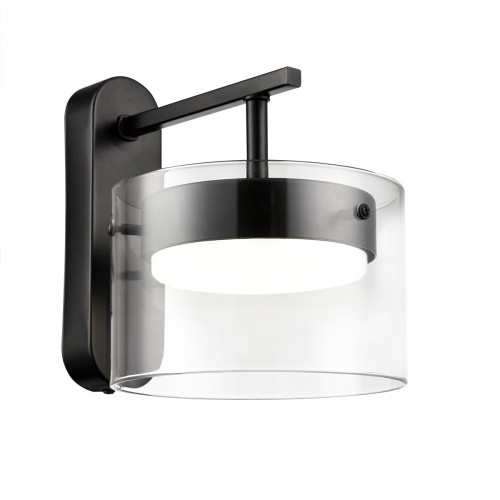 Светильник настенный 8232/1W Lumion Черный, прозрачный
