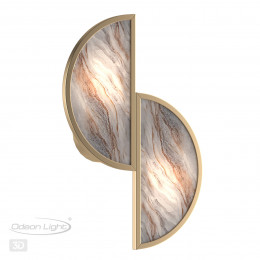 Светильник настенный 5448/2W Odeon Light Exclusive Бронзовый/серый с прожилками