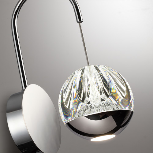 Светильник настенный 5100/5WL Odeon Light Хром/прозрачный