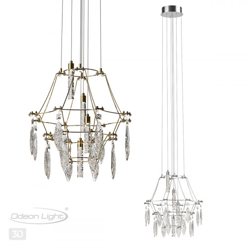 Светильник подвесной 7000/35L Odeon Light Exclusive Золото/прозрачный
