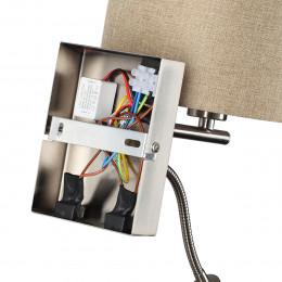 Светильник настенный 8250/2W Lumion Никель, бежевый