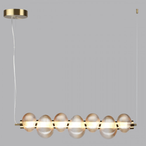 Светильник подвесной 5095/24L Odeon Light Латунный/янтарный градиент/металл/стекло