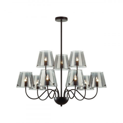 Люстра 6570/9C Lumion Черный, дымчатый