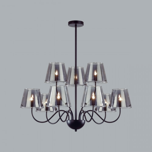 Люстра 6570/9C Lumion Черный, дымчатый