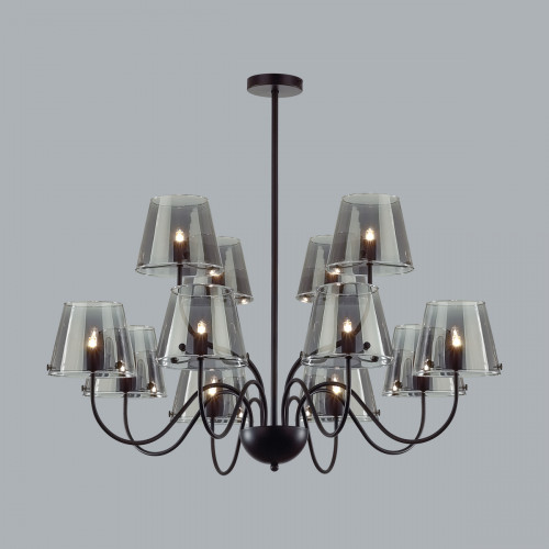 Люстра 6570/12C Lumion Черный, дымчатый