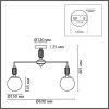 Люстра 6580/5C Lumion Французское золото, серый, белый