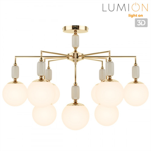 Люстра 6580/9C Lumion Французское золото, серый, белый