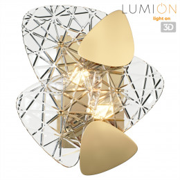 Светильник настенный 6582/2W Lumion Золотой, прозрачный