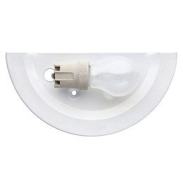 053 хром GLASSI SN 185 Бра стекло/белое E27 1*100Вт 300х150 DUNA