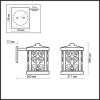 Светильник уличный 2286/1W Odeon Light Коричневая патина