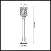 Светильник уличный 2287/1A Odeon Light Коричневая патина