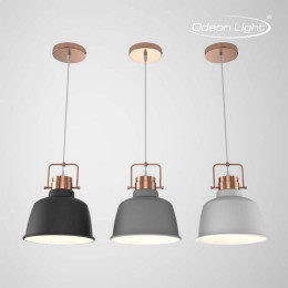 Светильник подвесной 3325/1 Odeon Light Темн.серый/медный