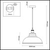Светильник подвесной 3367/1 Odeon Light Белый, бронзовый