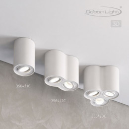 Светильник накладной 3564/1C Odeon Light Белый