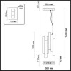 Люстра 4014/99L Odeon Light Черный/белый